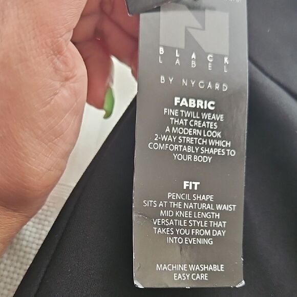 Black Label Black Knee-Length Pencil Skirt - Picture 6 of 16